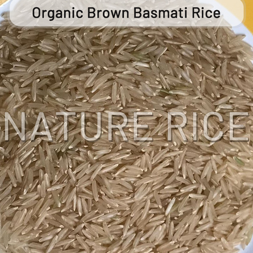 Organic Brown Basmati Rice - 100% Sortex Quality, 6mm - 8.45mm Grain Length | 95% Purity, 12% Moisture, Free of Foreign Matter