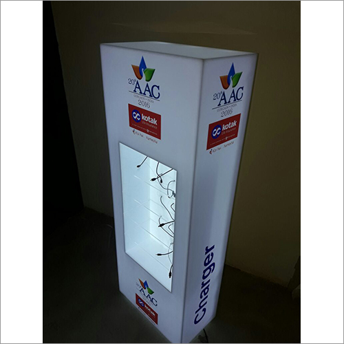 एलईडी फ्लोर स्टैंडिंग मोबाइल चार्जिंग स्टेशन