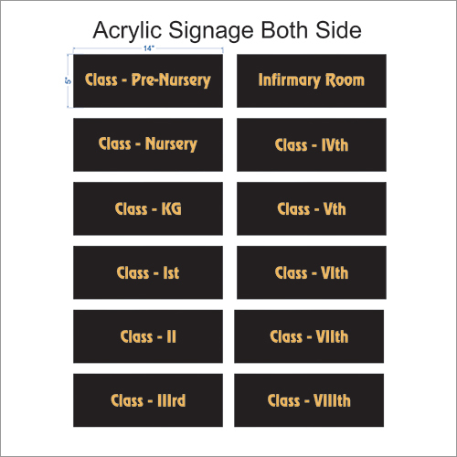 Acrylic Signage