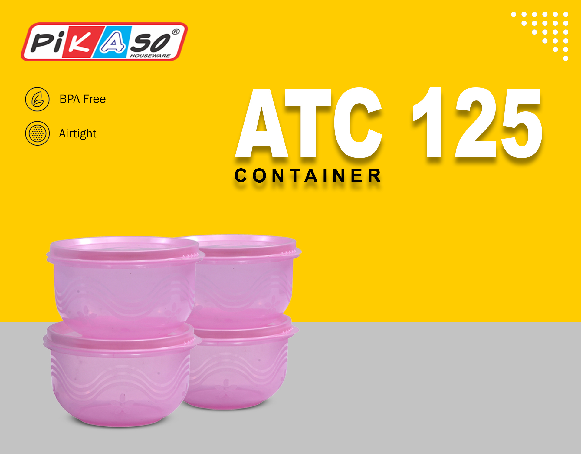 Green Atc 125 (Tp) Container (4 Pcs Set)