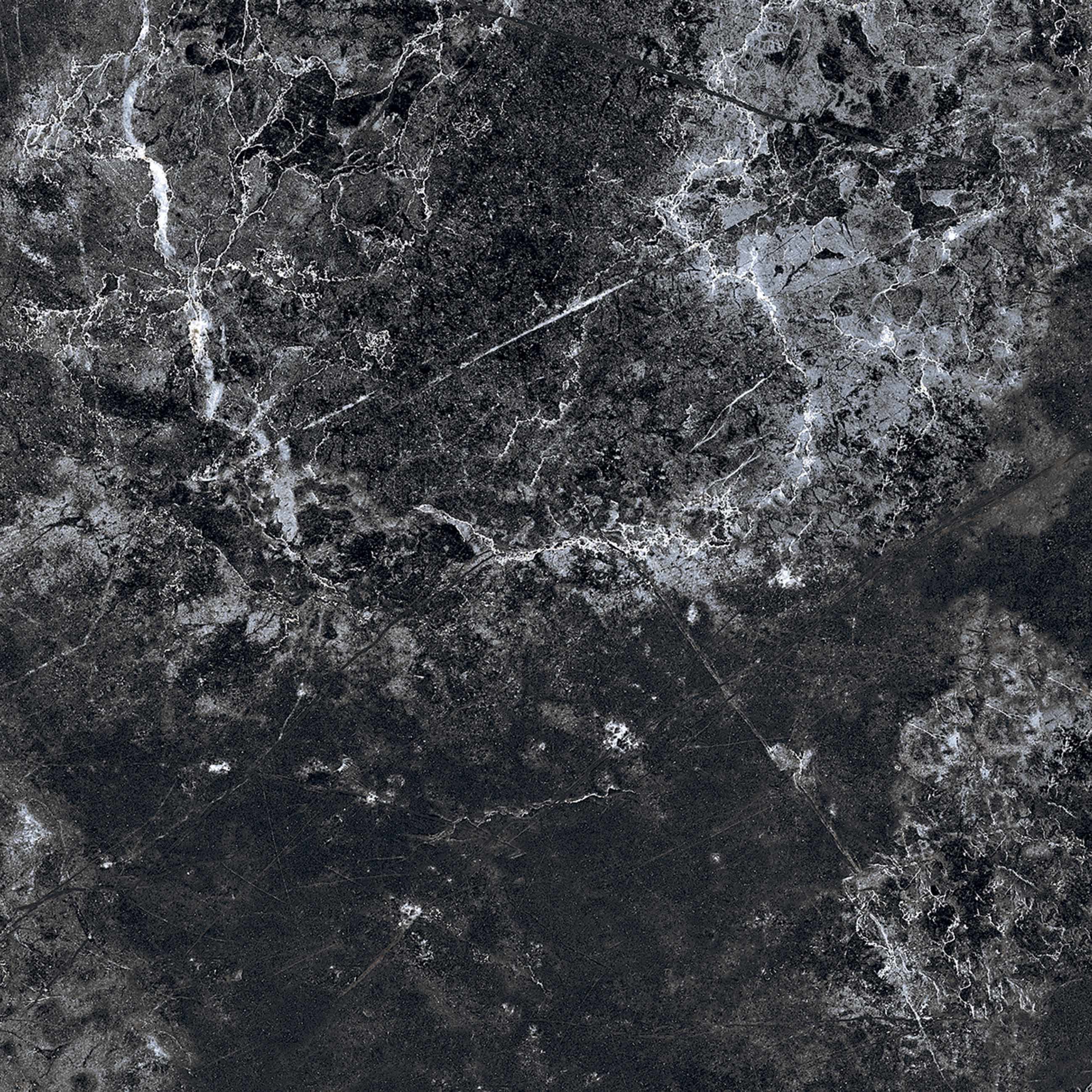 Galaxy Black High Glossy Vitrified Tiles Size: 600x600mm