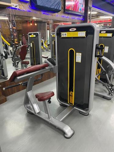 Golden Series Preacher Curl Machine - Rubber and Steel, Adjustable Design, Black and Brown Seat | Muscle Gain and Tone, Personal Use Gym Equipment
