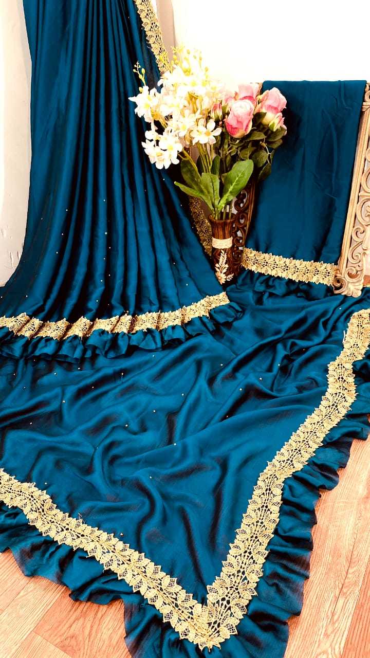 6 Trendy Colors Ruffle Saree