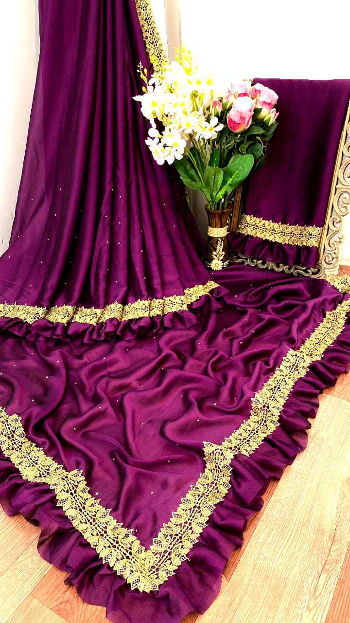 6 Trendy Colors Ruffle Saree
