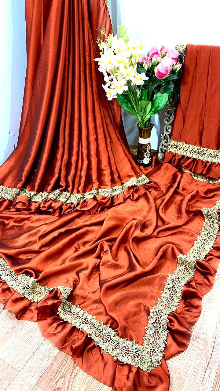 6 Trendy Colors Ruffle Saree