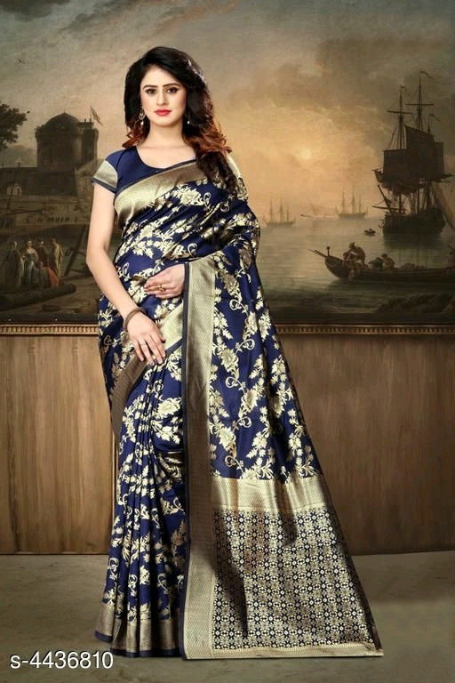 Gulab Zak Pure Banarasi Silk Saree - 6.3 Mtr Length, Heavy Pallu With Same Woven Border, Includes Blouse Piece | Breathable, Washable, All-season, Customizable Size