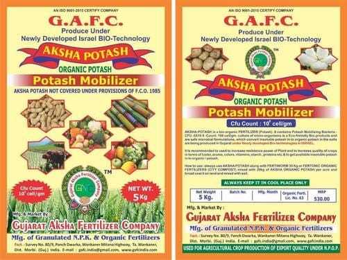 Bio Potash - Organic Potash, Light Color Powder | 100% Organic, Slow-Release Bio-Fertilizer for Enhanced Potassium Mobilization