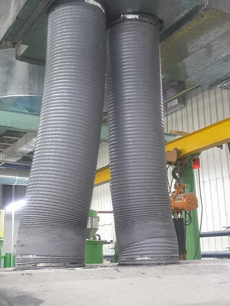 PVC Hose Pipe - 32mm to 600mm Dia, Blue/Black/Yellow/Grey/White Colors | Flexible PVC with Spring Steel Reinforcement, Fire Resistant, Weatherproof, Air and Gas Transfer