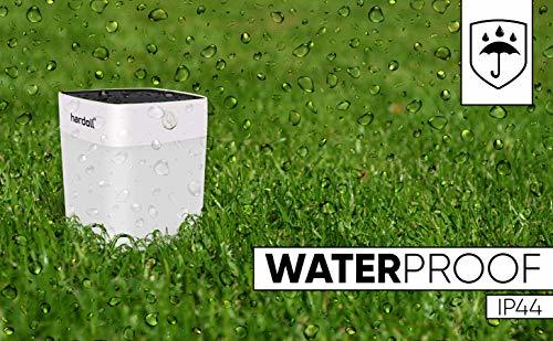 Solar Decorative Table Lamp - Abs Plastic, 9x9x11 Cm, Warm White, Led 200 Lumens, Waterproof Ip44, Solar Powered, 3-5 Hours Working Time, 6-month Warranty