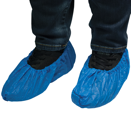 Shoe Cover - Non Woven Material, Waterproof Blue Design | Sterilized For Hygiene