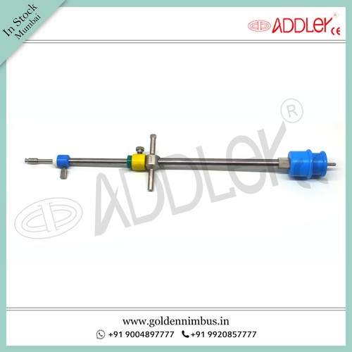 Brand New ADDLER Laparoscopic HOHL Uterine Manipulator - Steel Material, 5 x 5 x 10 Inch Size | Semi-Automatic, Waterproof, Sterilized, Portable Design