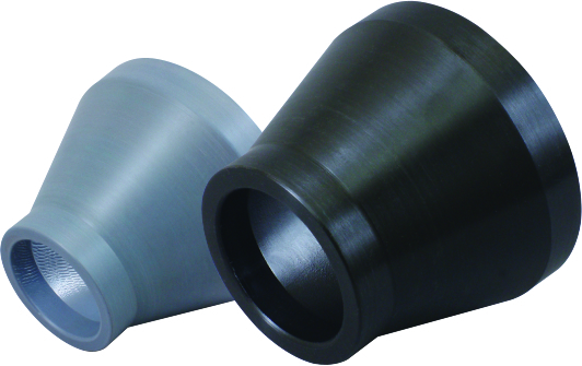 Pp/hdpe Pipe Reducer - Durable Polypropylene & Hdpe, Various Sizes 1" To 12", Black & Gray Color, Round Shape, Isotactic Pp & Pvdf Material