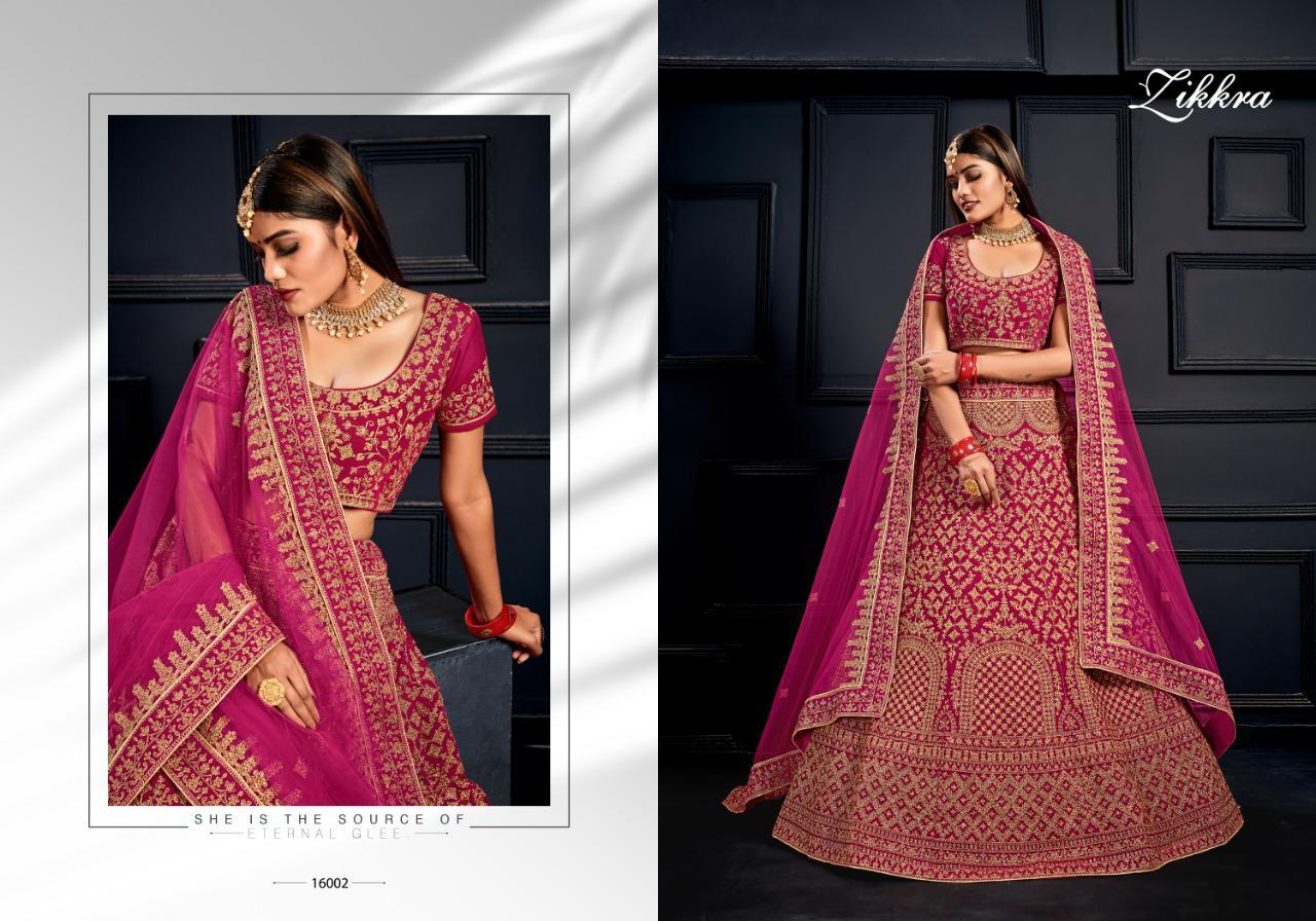 Zikkra Vol-16 Designer Bridal Lehengs Collection Decoration Material: Lace