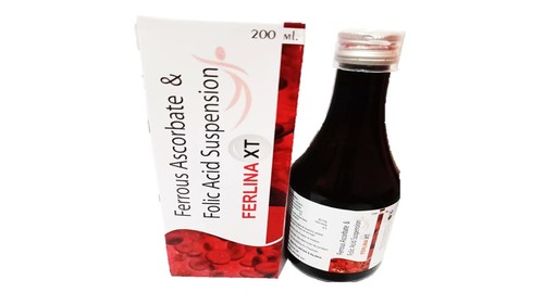 फेरस एस्कॉर्बेट और फोलिक एसिड सिरप सामान्य दवाएं