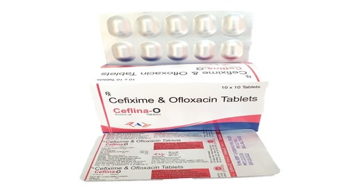 Cefixime and Ofloxacin Tablets - 500mg | Anti-Bacterial General Medicines, Suitable For All, Storage in Cool and Dry Place