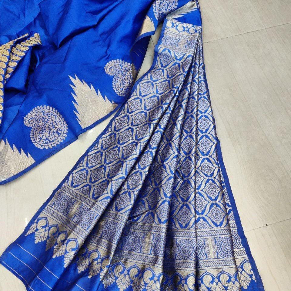 Multi Colour Ladies Designer Silk Saree