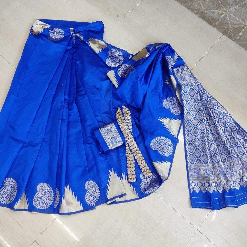 Multi Colour Ladies Designer Silk Saree