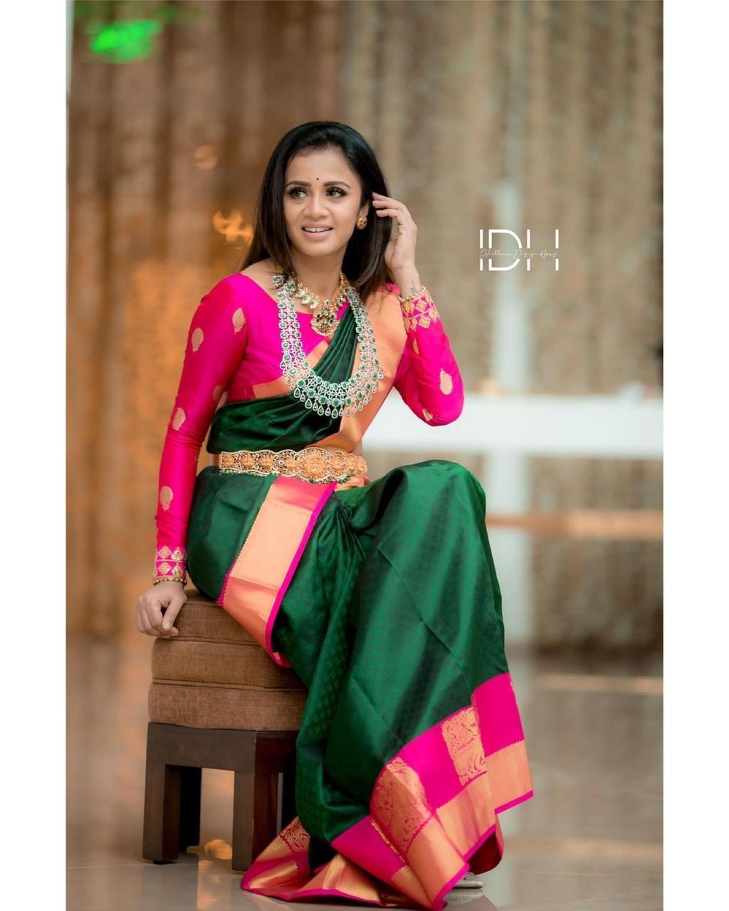 Multi Colour Ladies Designer Silk Saree