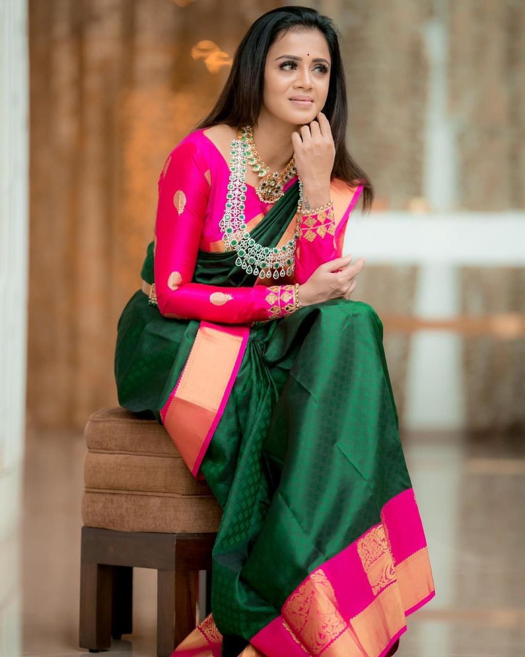 Multi Colour Ladies Designer Silk Saree