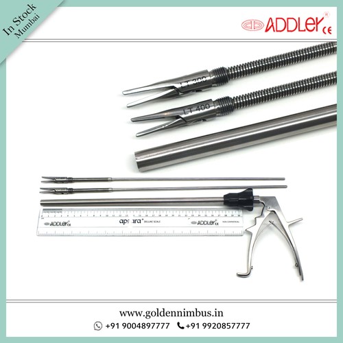 Brand New Addler Laparoscopic Clip Applicator 10mm - Steel, 5 x 5 x 10 Inch | Semi-Automatic, Portable, Sterilized, Waterproof, CE Certified