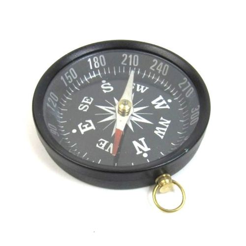 जैसा कि चित्र में दिखाया गया है प्राचीन एल्यूमीनियम पॉकेट कम्पास