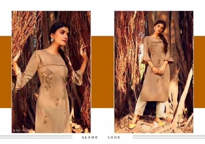 Kalaroop Zili Lining Silk With Work Designer Kurti Catalog - Silk, Stitched M | L | Xl | Xxl | Xxxl, Multi Color, Traditional Style, Dry Clean & Washable
