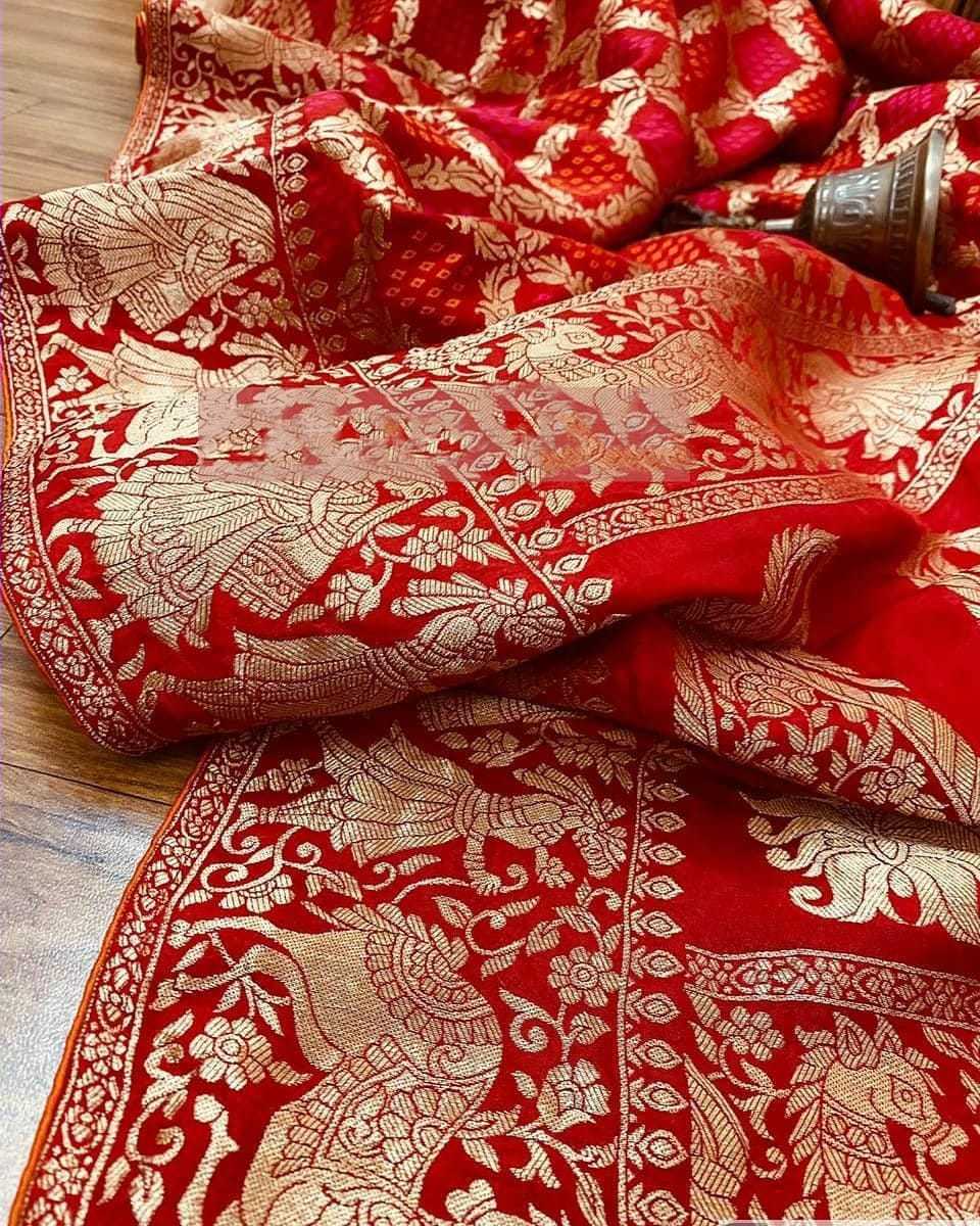 Bandhani Saree - Art Silk With Zari Waving, Multi Colour For Traditional Occasions