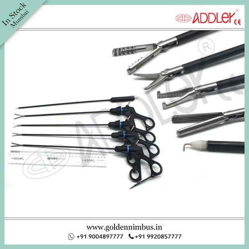 Brand New Addler Laparoscopic & Endoscopic Grasper Set Of 4 And Monopolar Hook Dimension(L*W*H): 5 X 5 X 10 Inch (In)