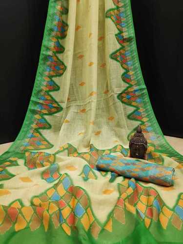 डिजाइनर कॉटन साड़ी