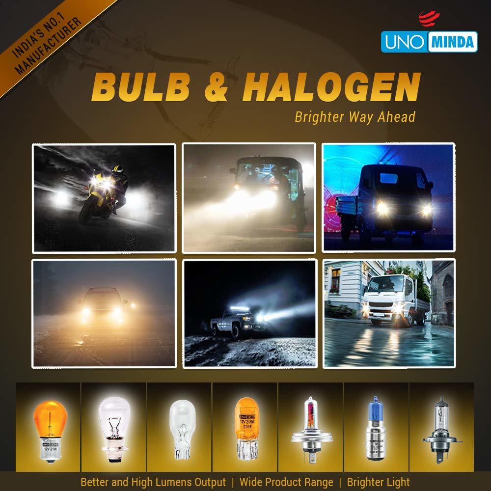 Bulbs And Halogen - Quartz Glass, 5 X 5.2 X 8.4 Cm, 12v 35/35w Halogen Bulb | Oe Number Hs1-3001, 1 Year Warranty, Designed For Two Wheelers
