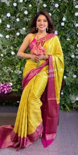 मल्टी कलर लेडीज़ प्योर सिल्क साड़ी