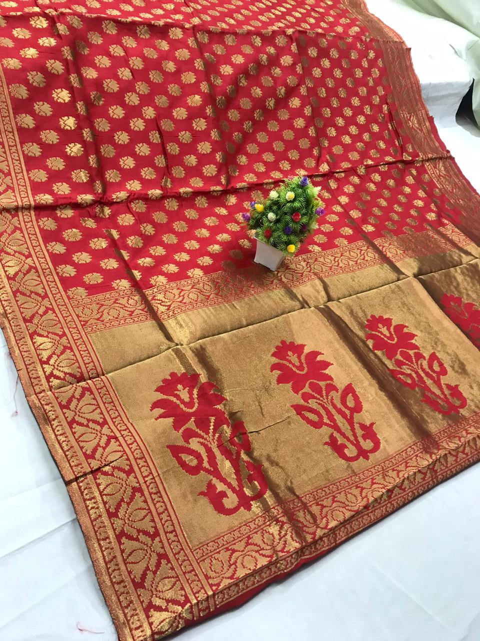 Banarasi Silk Saree - Multi Colour Elegance | Traditional Bollywood Style For All Seasons