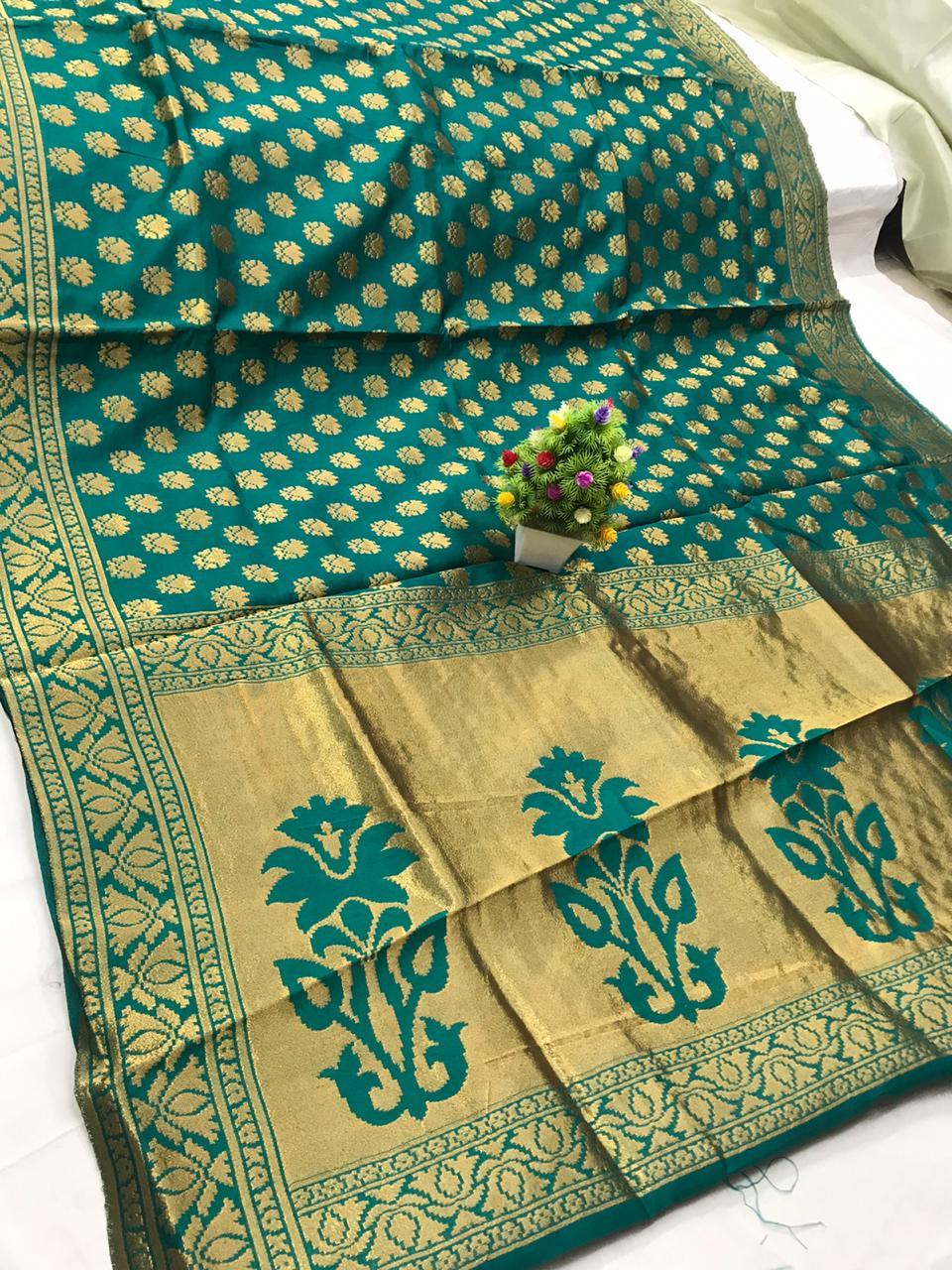 Banarasi Silk Saree - Multi Colour Elegance | Traditional Bollywood Style For All Seasons