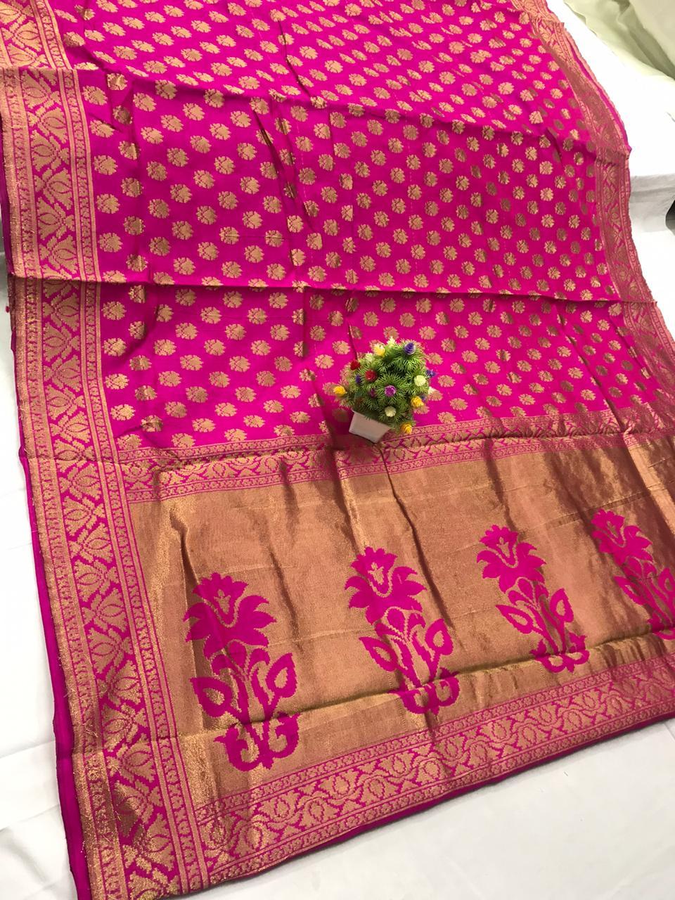Banarasi Silk Saree - Multi Colour Elegance | Traditional Bollywood Style For All Seasons