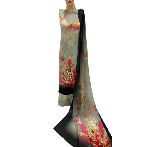 Ladies Benzo Unstitched Printed Suit Fabric - Multicolor Standard Size | Washable Texture For Elegant Suit Making