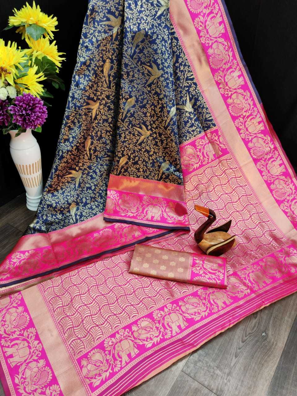 Multi Colour Ladies Designer Silk Saree