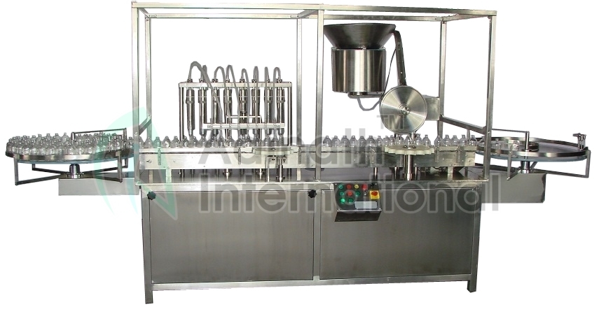 Silver Sterile Powder Filling With Stoppering Machine