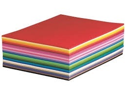 Construction Paper - Wood Pulp, 20+ Vibrant Colors, 80-120 Gsm | Textured, Stiff, Ideal For Kids' Crafts And Projects
