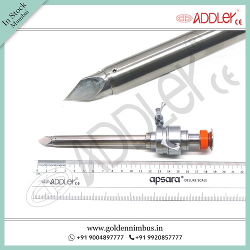 Brand New Addler Laparoscopic 10Mm Trocarbrand New Addler Laparoscopic 10Mm Trocar Dimension(L*W*H): 5 X 5 X 10 Inch (In)