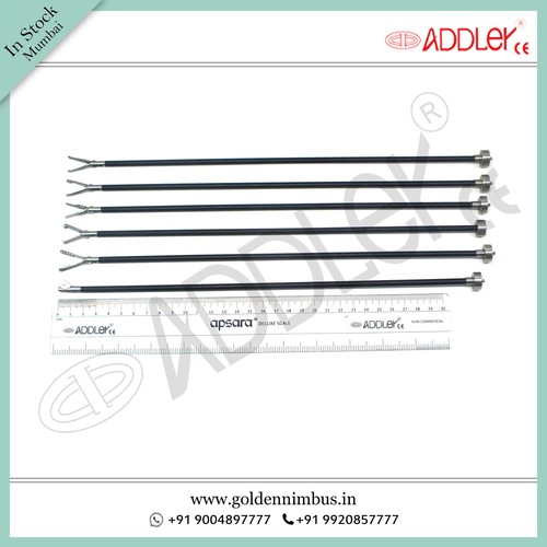 Brand New Addler Laparoscopic Grasper Set Of 6 With Handle Dimension(L*W*H): 5 X 5 X 10 Inch (In)