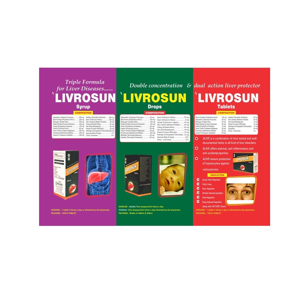 Ayrvedic Herbal Medicine Livrosun Drops Age Group: Suitable For All Ages