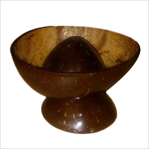 Brown Coconut Shell Bathi Stand