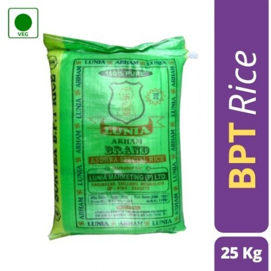Bpt Rice - 25kg Bag | High-quality Bpt Grain, Ideal For Culinary Uses, Versatile Cooking Ingredient