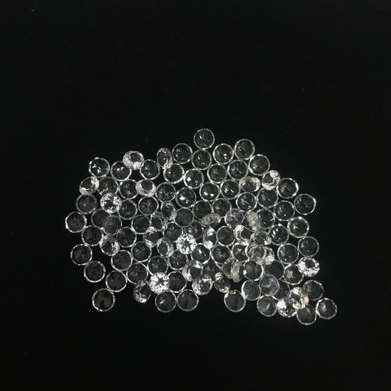 6mm White Topaz Faceted Round Loose Gemstones Grade: Aaa
