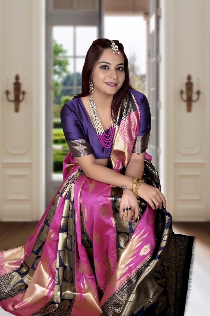 Art Silk Jacquard Border Saree - Soft Lichi Silk Cloth, Beautiful Rich Pallu And Exclusive Jacquard Work | Multi Color For Traditional Occasions, Seasonal Versatility, Bollywood Style