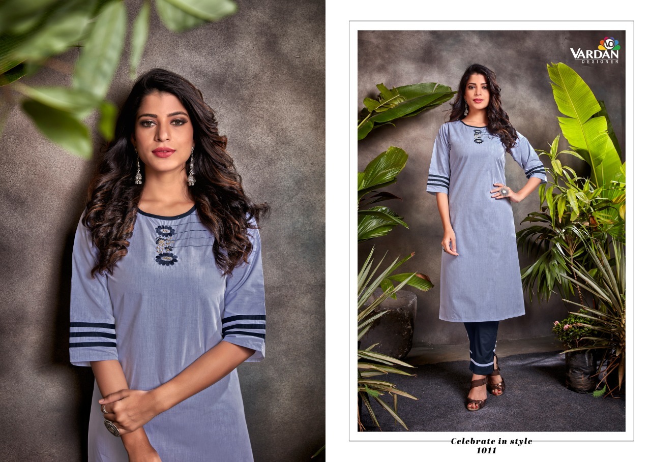 Multi Color Vardan Designer Spark Vol 3 Heavy South Cotton Kurti With Bottom Catalog