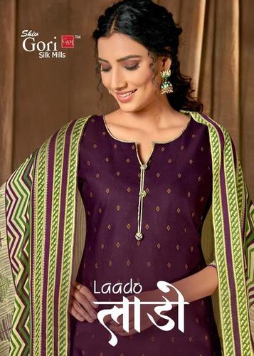 मल्टी कलर शिव गोरी सिल्क मिल्स लाडो इंडोनेशिया कॉटन प्रिंटेड ड्रेस मटेरियल कैटलॉग