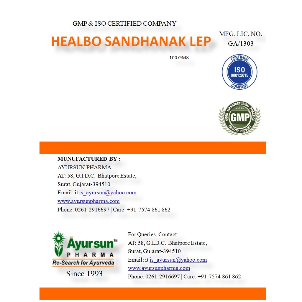 Cream Ayurvedic Herbal Lep For Bone - Healbo Sandhanak Lep