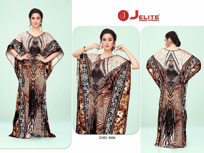 Multi Color Jelite Kaftan E Nazakat Vol-3 Japan Satin Kaftans Catalog Collection