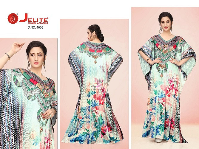 Multi Color Jelite Kaftan E Nazakat Vol-4 Japan Satin Kaftans Catalog Collection